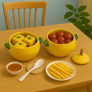 Lemon Shaped Ceramic Pot