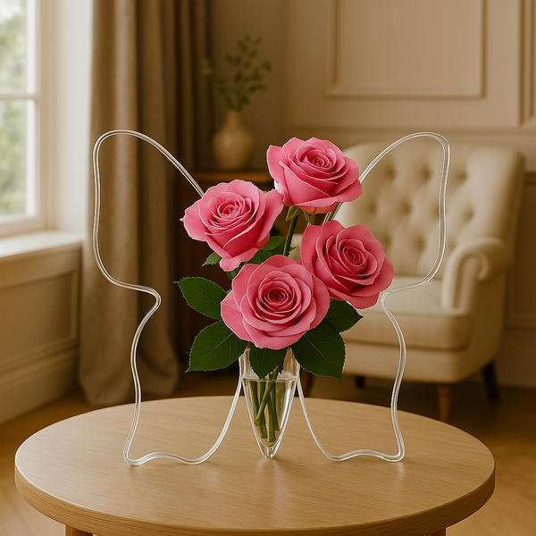 Butterfly Shaped Acrylic Flower Holder