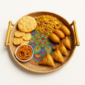 Decorative Woven Serving Tray