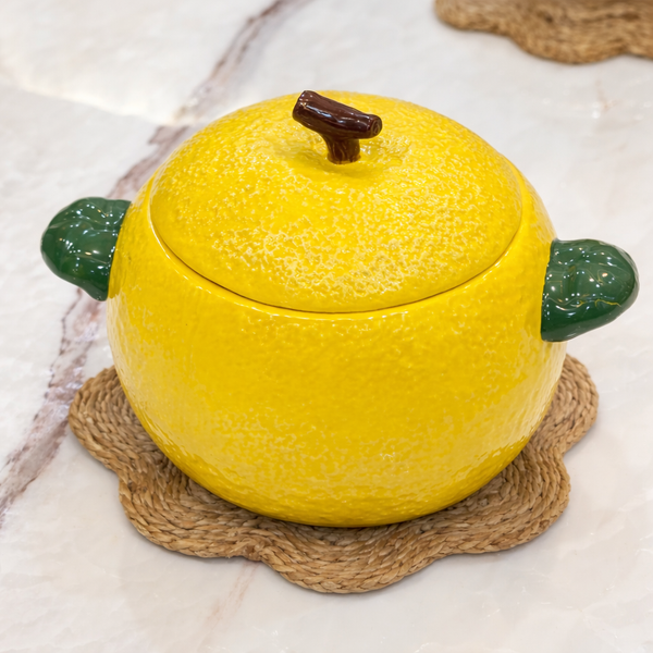 Lemon Shaped Ceramic Pot
