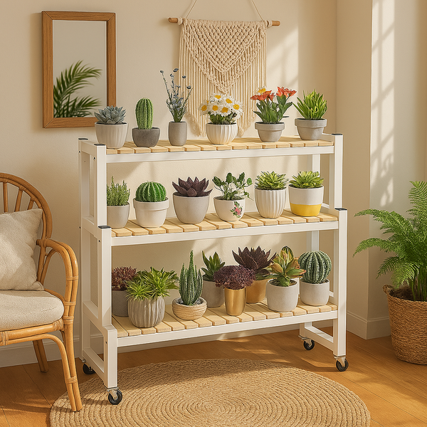 Stepped Shelf Plant Organizer Stand