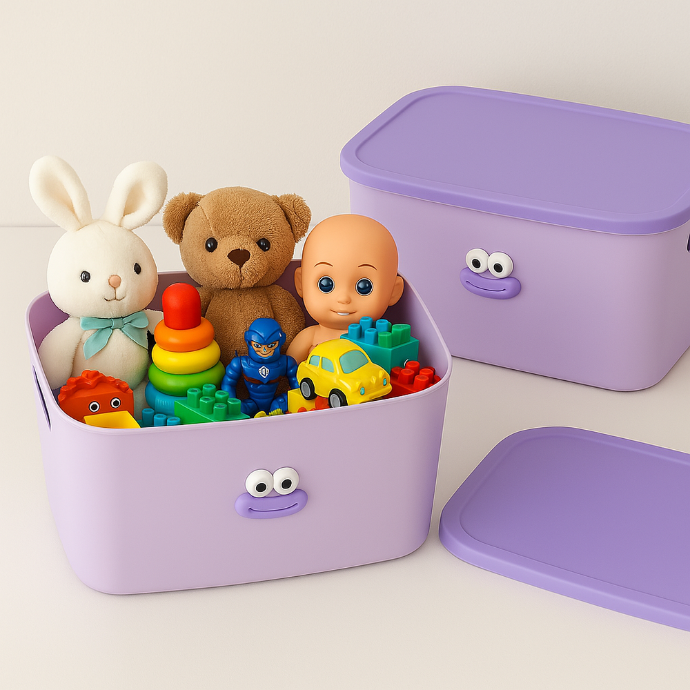 Purple Qi Snack & Toy Storage Box