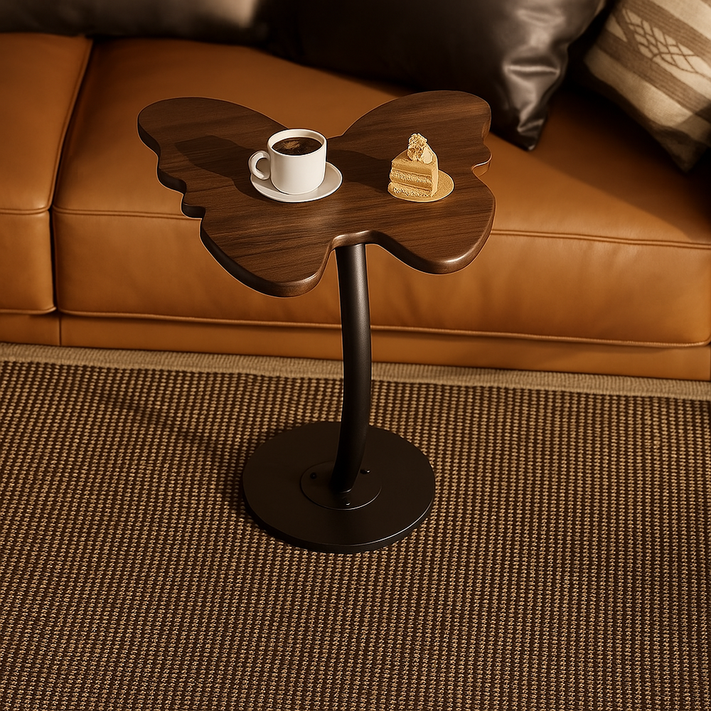Artistic Butterfly Design Corner Table