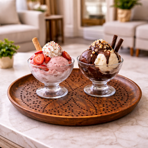 Premium Sheesham Wooden Serving Plate