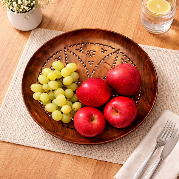 Premium Sheesham Wooden Serving Plate