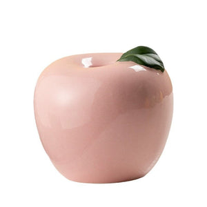 Apple-Shaped Ceramic Flower Vase