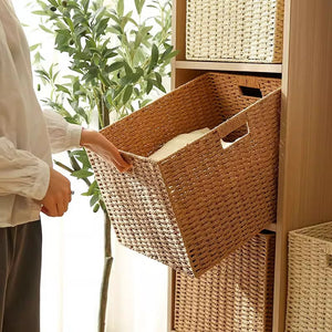 NestCraft Rattan Multi-Purpose Organizer Box