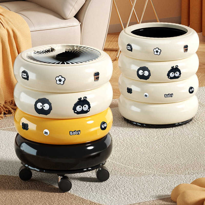 Large Capacity Donut Trash Can