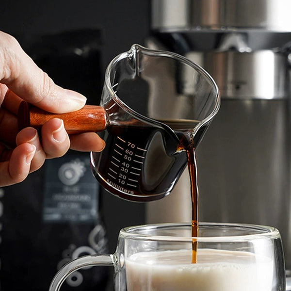 Barista Style Borosilicate Measuring Cup