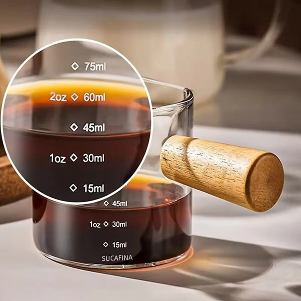Barista Style Borosilicate Measuring Cup