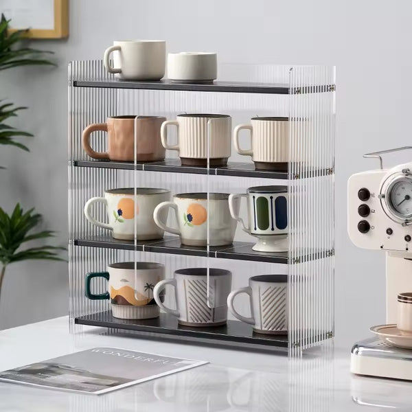 Acrylic Kitchen Office Mug & Pantry Rack