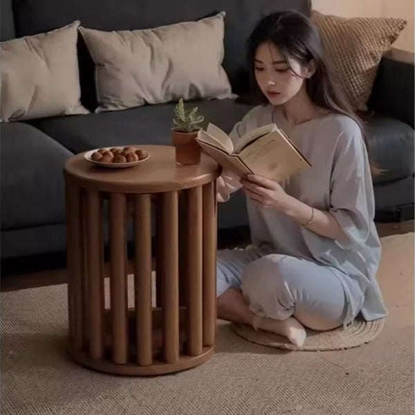 4-in-1 Stackable Wooden Stool Set