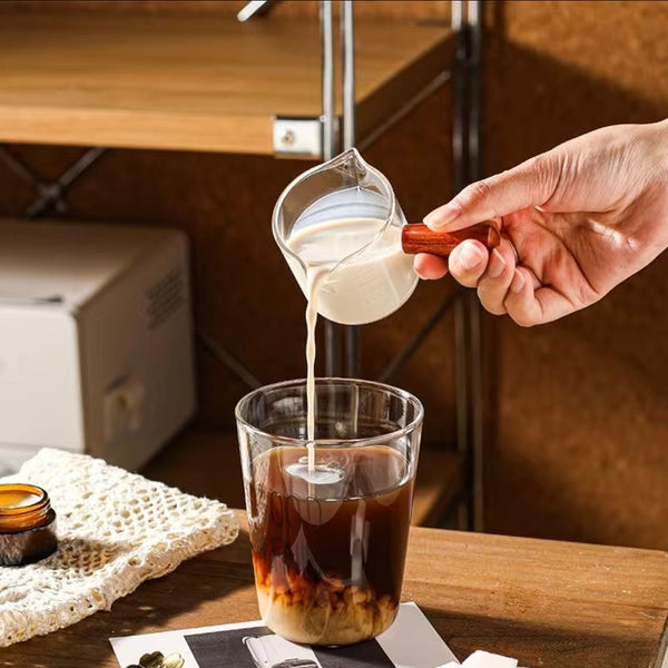 Barista Style Borosilicate Measuring Cup