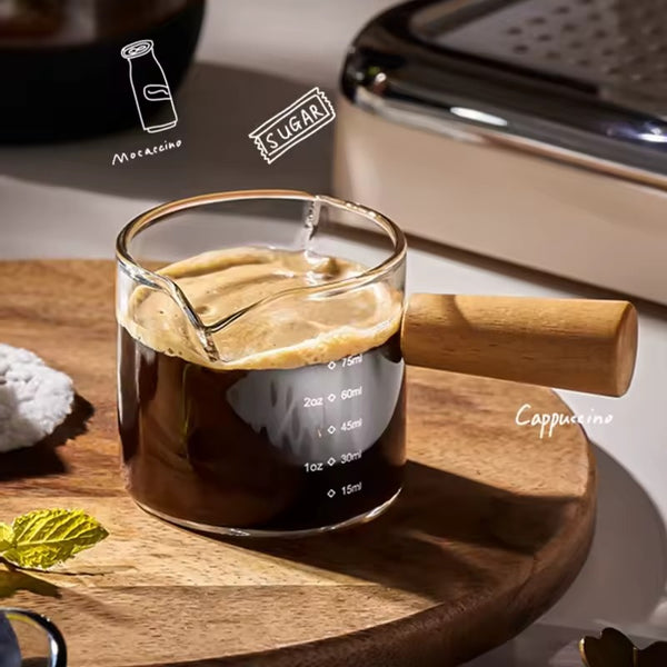 Barista Style Borosilicate Measuring Cup