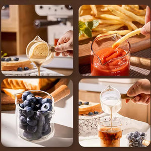 Barista Style Borosilicate Measuring Cup