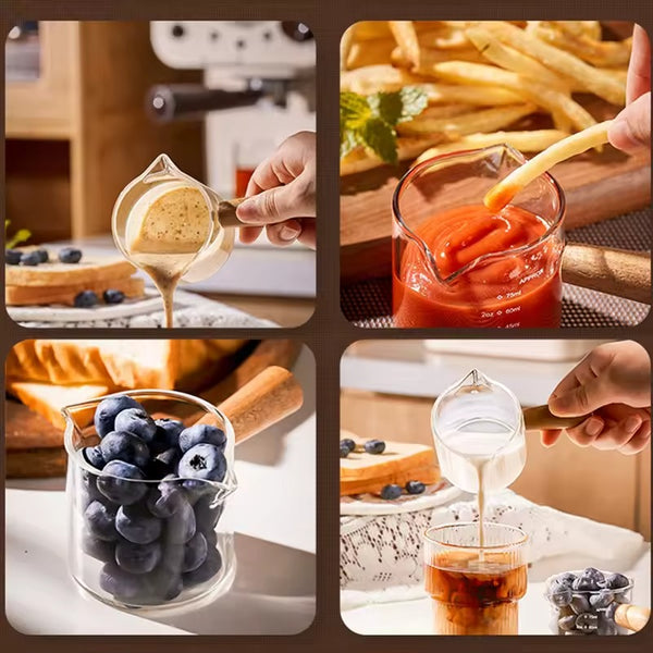 Barista Style Borosilicate Measuring Cup