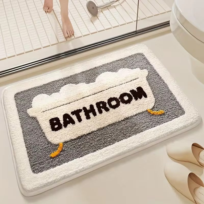 Bubble Tub Quick-Dry Bathroom Rug