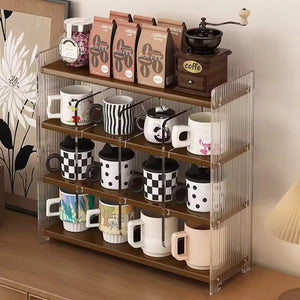 Acrylic Kitchen Office Mug & Pantry Rack