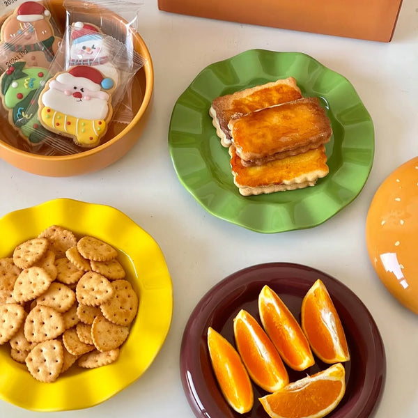 Cute Burger Style Ceramic Bowls & Plates