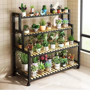 Stepped Shelf Plant Organizer Stand