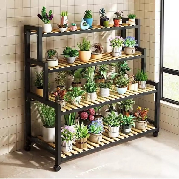Stepped Shelf Plant Organizer Stand