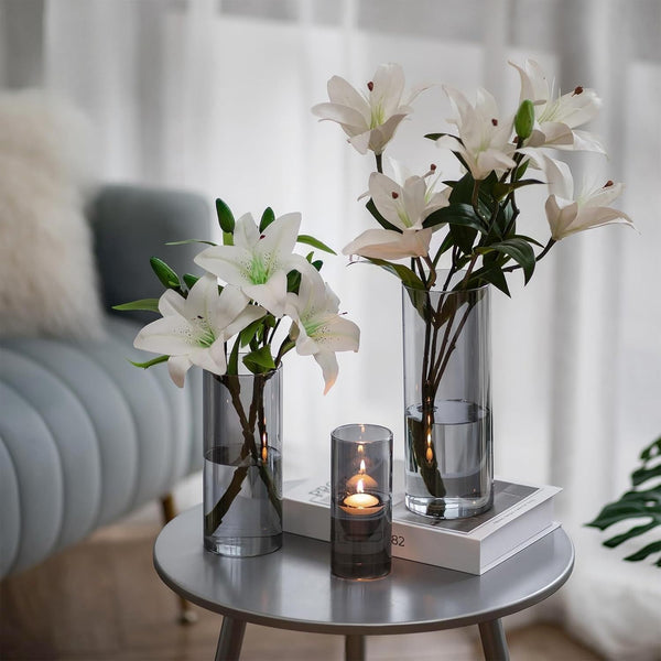 Clear Acrylic Floral Cylinder Vase