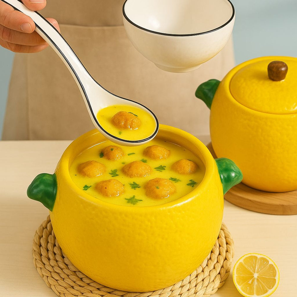 Lemon Shaped Ceramic Pot
