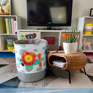 Smiley Lion Laundry & Toy Bin