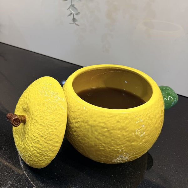 Lemon Shaped Ceramic Pot