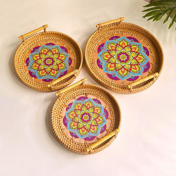 Decorative Woven Serving Tray