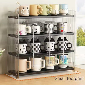 Acrylic Kitchen Office Mug & Pantry Rack