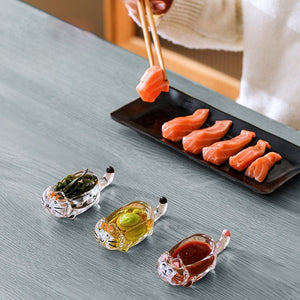 Charming Cat Glass Dipping Bowl