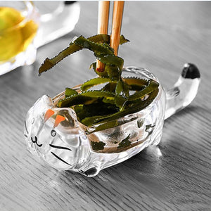 Charming Cat Glass Dipping Bowl