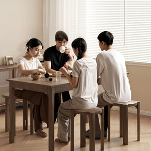 4-in-1 Stackable Wooden Stool Set