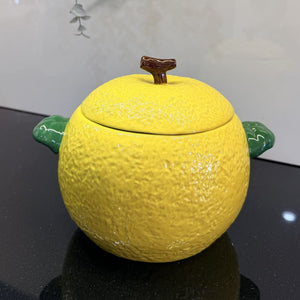 Lemon Shaped Ceramic Pot