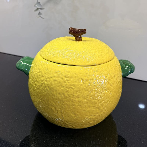 Lemon Shaped Ceramic Pot