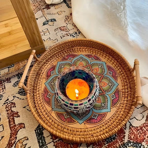 Decorative Woven Serving Tray