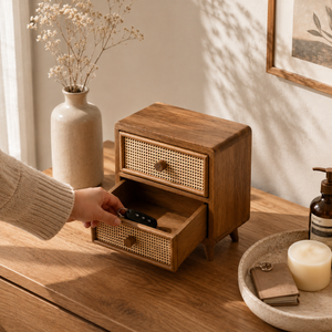 Retro Wooden Keepsake Mini Cabinet