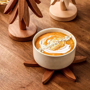 TreeShape Wooden Trivet Set for Hot Pots