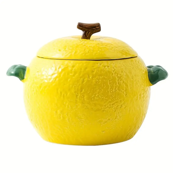 Lemon Shaped Ceramic Pot