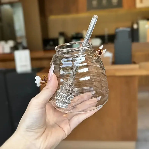 Buzzing Bee Honey Jar with Drizzler