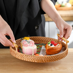 Decorative Woven Serving Tray