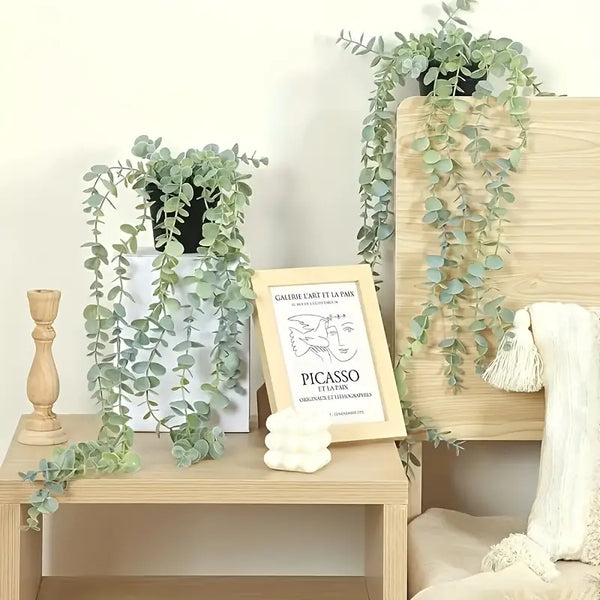 Artificial Hanging Potted Eucalyptus Plant