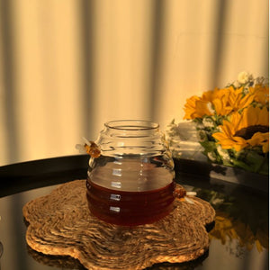 Buzzing Bee Honey Jar with Drizzler