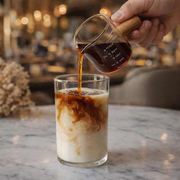 Barista Style Borosilicate Measuring Cup