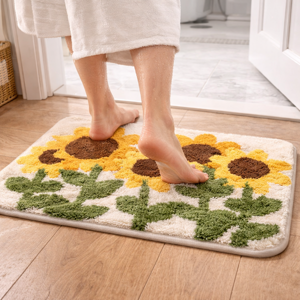3D Sunflower Ultra-Soft Premium Rug