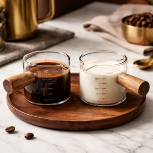 Barista Style Borosilicate Measuring Cup