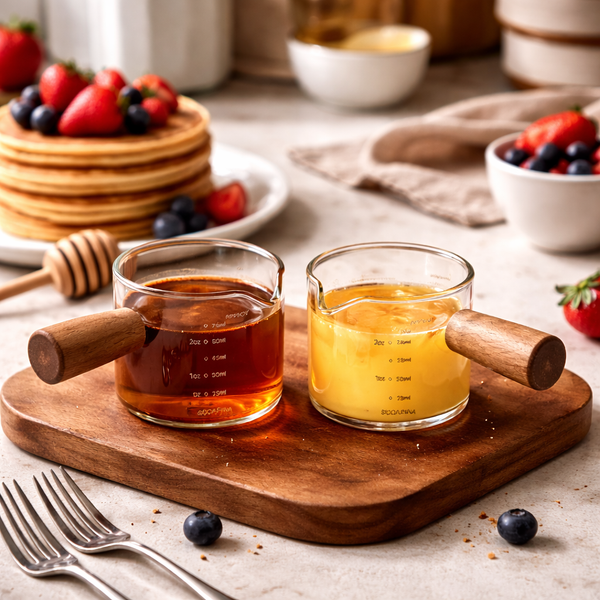 Barista Style Borosilicate Measuring Cup