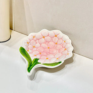 Luxury Blossom Ceramic Soap Stand