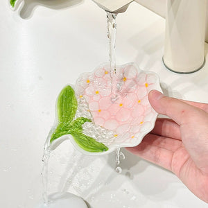Luxury Blossom Ceramic Soap Stand
